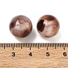 Opaque Acrylic Imitation Leopard Print Beads X-OACR-B052-10-3