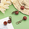 Rosewood Apple Box Jewelry Pendant Decoration HJEW-AB00424-5