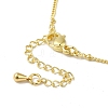 Brass Micro Pave Clear Cubic Zirconia Pendants Necklaces NJEW-K269-05G-03-3