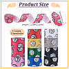 11 Colors Volleyball Pattern Polyester Grosgrain Ribbon AJEW-PH0005-85-4