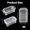 Transparent Plastic Stackable Mini Organizer Bead Containers with Locking Lid CON-WH0123-31E-2