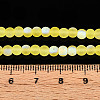 Frosted Transparent Glass Beads Strands GLAA-T032-T4mm-MBB12-4