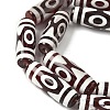 Rice Shape Tibetan Style dZi Beads Strands G-A269-A19-01-4