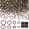 360Pcs 4 Styles Alloy Soldered Closed Jump Rings KK-PH0010-13AB-1