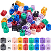 270Pcs 9 Colors Plastic Clothing Trouser Size Markers KY-GF0001-58-1