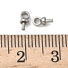 304 Stainless Steel Cup Pearl Peg Bails Pin Pendants STAS-L300-004A-P-3