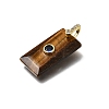 Natural Tiger Eye Pendants GG-CBA7610-05G-06-2