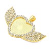 Alloy Rhinestone Big Pendant Cabochon Settings RB-CBA40A4-02G-02-2