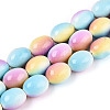 Spray Painted Synthetic Turquoise Beads Strands TURQ-T004-15C-1