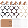 24Pcs Wood Cross Charm Bracelets BJEW-GO0001-43-1
