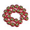 Christmas Handmade Lampwork Enamel Beads X1-LAMP-C020-03G-1