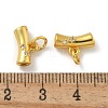 Brass Micro Pave Cubic Zirconia Tube Bails ZIRC-F141-07G-3