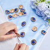 Gorgecraft 16Pcs Alloy Rhinestone Shank Buttons BUTT-GF0003-51A-6