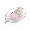 Natural Rose Quartz Big Pendants G-F702-02P-A-3