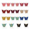 44Pcs 11 Colors Vintage Alloy Acrylic Charms PALLOY-TA0002-38-2
