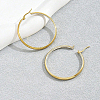 Vintage Stainless Steel Hoop Earrings ZA9910-3