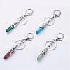 Mixed Stone Pointed Keychain KEYC-P032-F-1