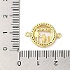 Brass Micro Pave Clear Cubic Zirconia Mama Connector Charms FIND-Z041-12C-3