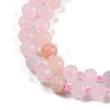 Natural Morganite Beads Strands G-H057-A03-01-4