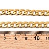 6MM 304 Stainless Steel Cuban Link Chain Necklaces for Women Men NJEW-B134-01A-G-5