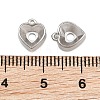 304 Stainless Steel Charm Rhinestone Settings SA-CBAC865-06B-P-3