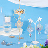DIY Brass Pendant and Connector Charms Findings Kits DIY-TA0013-46-6