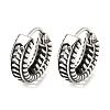 316 Surgical Stainless Steel Hoop Earrings EJEW-D096-09L-AS-1