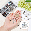 240Pcs 8 Colors Electroplated Natural Lava Rock Beads G-OC0002-03-2