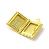 Rack Plating Brass Lcoket Pendants KK-C053-03G-2