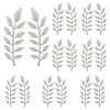 8 Pairs Leaf Alloy Lapel Pin Backs for Backpack Clothes JEWB-HY0001-51P-1