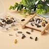 120Sets 6 Styles Column Brass Screw Clasps KK-KS0001-22-6