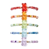 Glass Seed Bead & CCB Plastic  Kid Bracelets BJEW-JB11204-2