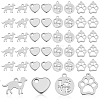 60Pcs 4 Styles Stainless Steel Charms STAS-GA0001-94-1