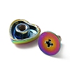 Heart Shape Zinc Alloy Decoration Screwback Stud Rivets FIND-WH0128-64M-2