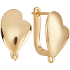 10Pcs Brass Hoop Earrings Findings FIND-BBC0002-17-1