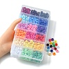 702pcs 18 Colors Opaque Plastic Beads KY-YW0001-41-4