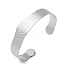Abstract Pattern 304 Stainless Steel Cuff Bangles for Women BJEW-D466-04P-2