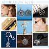   28Pcs 7 Style Tibetan Style Zinc Alloy Pendants FIND-PH0010-02-5