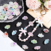 35Pcs UV Plating Rainbow Iridescent Acrylic Beads PACR-PA0001-23-4