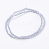 Electroplate Glass Beads Strands X-GLAA-F078-PL04-2
