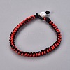Nylon Thread Braided Cord Bracelet BJEW-JB04603-2