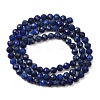 Natural Lapis Lazuli Beads Strands G-F596-15-4mm-5