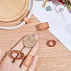 5Pcs 5 Styles Cowhide Sew on Leather Belt Loop for Bag Strap FIND-CL0001-74B-3