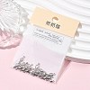 SHEGRACE Brass Pave Clear Cubic Zirconia Teardrop Connector Charms XGRQ2O189-449P-6