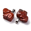 Natural Red Jasper Pendants G-B127-05P-07-2