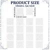 18Pcs PET Embroidery Template DIY-ME0003-65-2