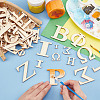   3 Sets 2 Styles Decorative Wooden Greek Letters DIY-PH0006-56-5