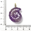 Natural Amethyst Pendants G-A287-01G-05-3