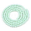 Opaque Solid Color Imitation Jade Glass Beads Strands LS-EGLA-A039-P2mm-D20-3