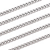 304 Stainless Steel Cuban Link Chains FIND-YS0001-20-3